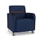 Lesro Siena Lounge Reception Guest Chair W/ Swivel Tablet, 27 in W 29.5 in L 32.5 in H SN1101 - alternate 1